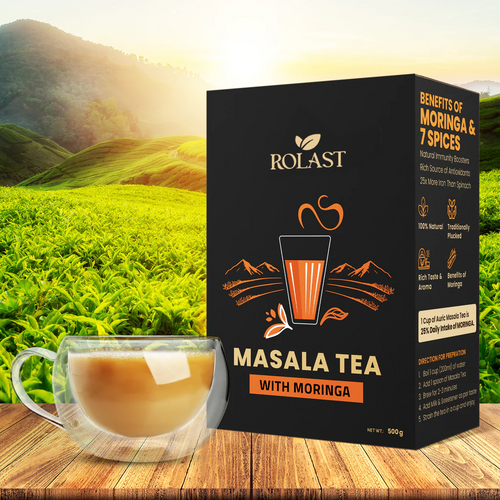 Rolast Masala Tea - Kadak Masala Chai Powder with Moringa