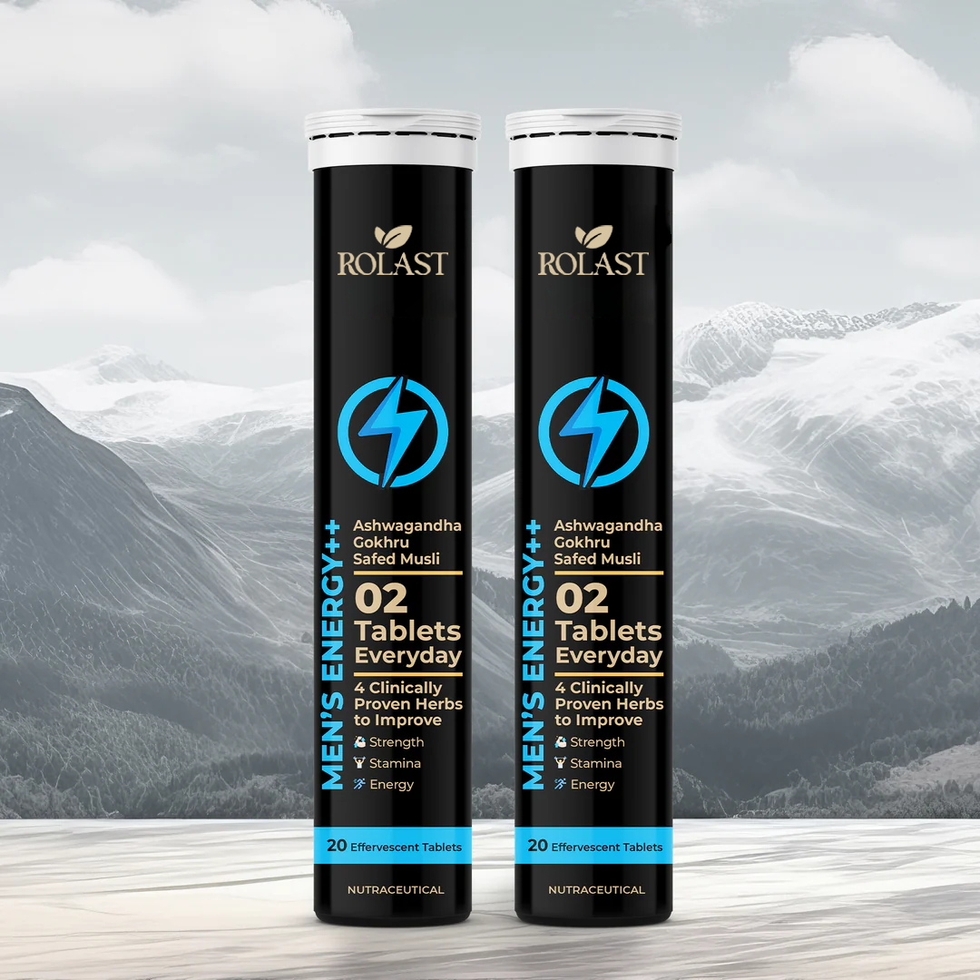 Men's Energy ++ Effervescent Tablets for Strength, Stamina and Performance - Drop Fizz & Drink