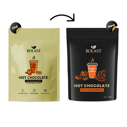 Rolast Drinking Hot Chocolate with Ashwagandha